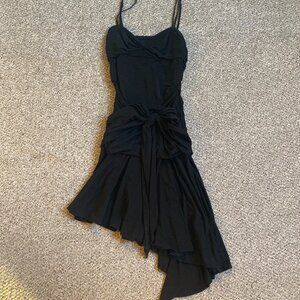 BCBG Cocktail Spaghetti Strap Dress Asymmetrical